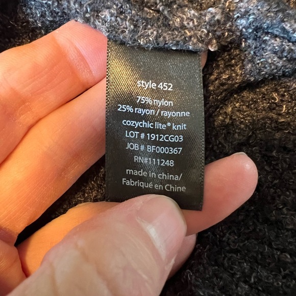 Barefoot Dreams CozyChic Lite® Circle Cardi. Gray. XL. NWT. - Picture 5 of 8